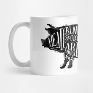 Pork Cuts, Piggy Mug